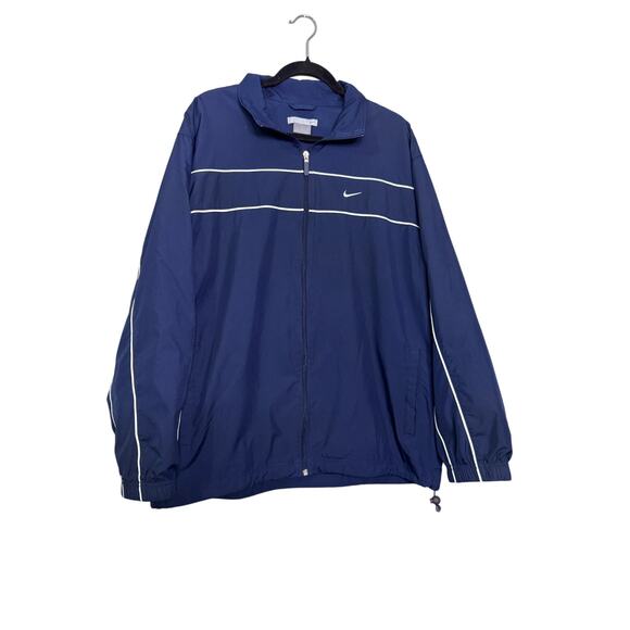 Nike Gray Tag Navy Wind Breaker - Picture 1 of 7